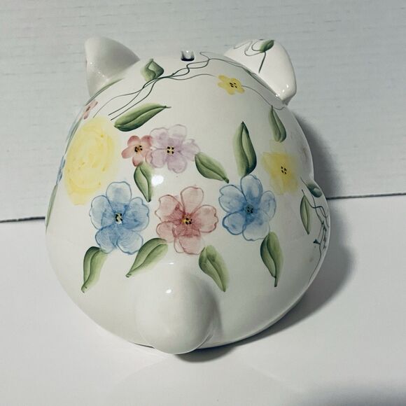 Vintage CRACKER BARREL EXCLUSIVE Easter Porcelain Piggy Bank Original Box - Picture 6 of 9